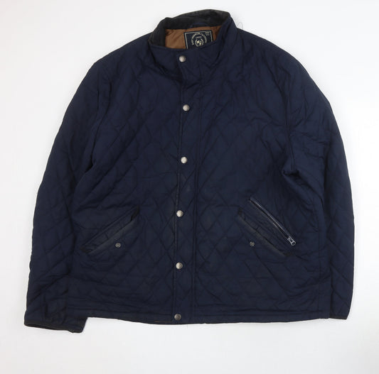 Unisex Adults UK Size XL Matalan Blue Quilted Coat