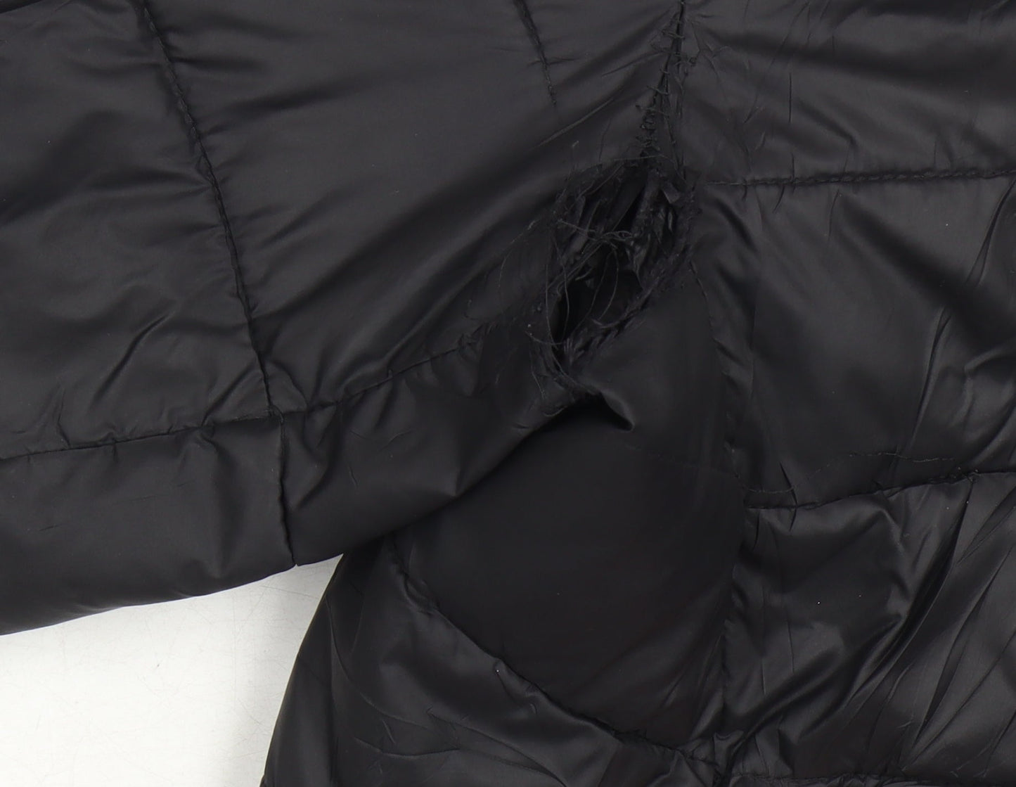 Napapijri Boys Black Puffer Jacket 14 Hooded Casual Wear