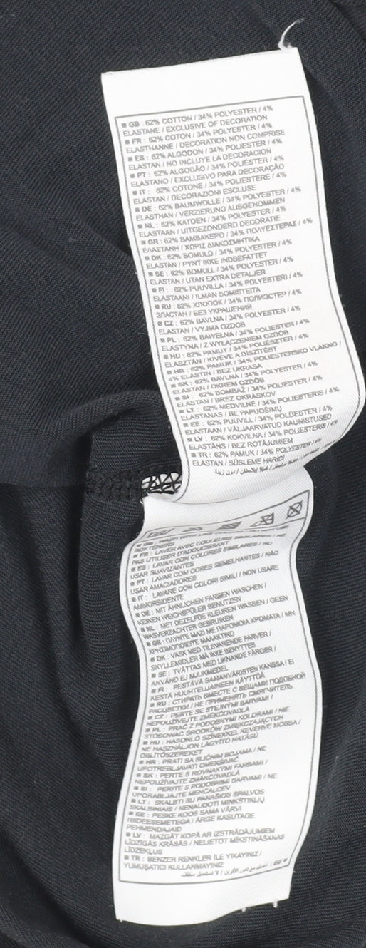 Nike Women's Black T-Shirt M - Gym & Running