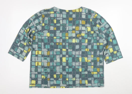 Womens UK Size 18-20 Honor Millburn Multicoloured Basic T-Shirt