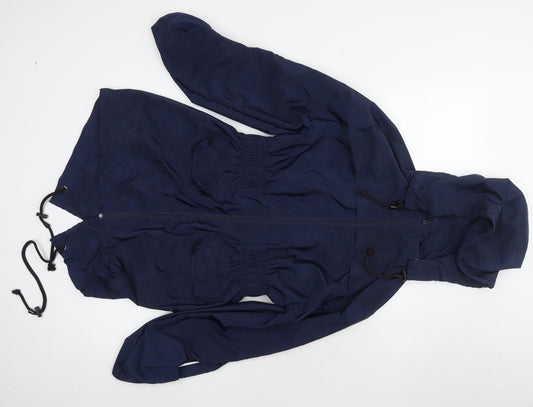 Womens UK Size 12 Boohoo Blue Anorak Coat