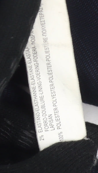 Zara Man Men's Black Wool Overcoat in M, Stand-Up Collar