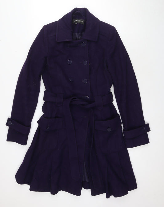 Womens UK Size UK 10 Warehouse Purple Double-Breasted