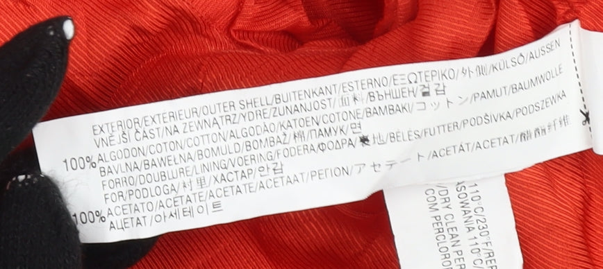 Womens UK Size XL Zara Red Basic Jacket