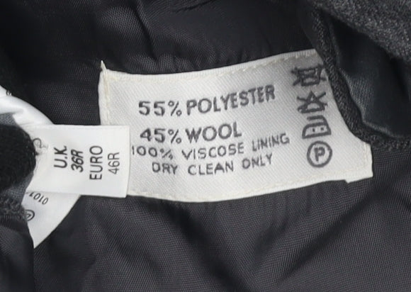 Mens UK Size 36 Burton Regular Grey Suit Jacket