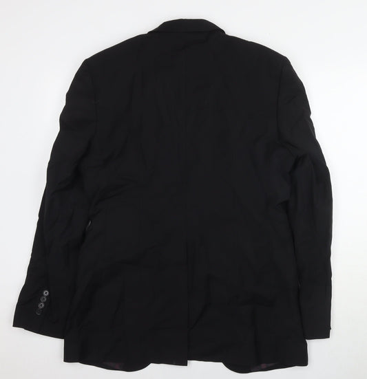 Mens UK Size 40 Zara Regular Black Suit Jacket