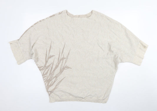 Womens UK Size M Apricot Beige Pullover Jumper