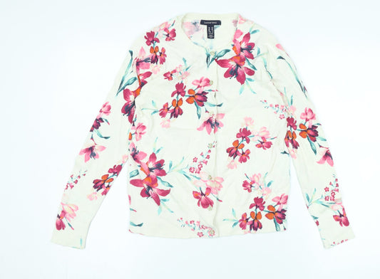 Land's End Women's XS Floral Cardigan, Multicoloured, Petites