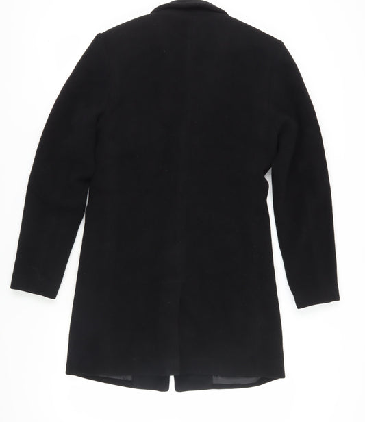 Mens UK Size S ONLY & SONS Black Overcoat
