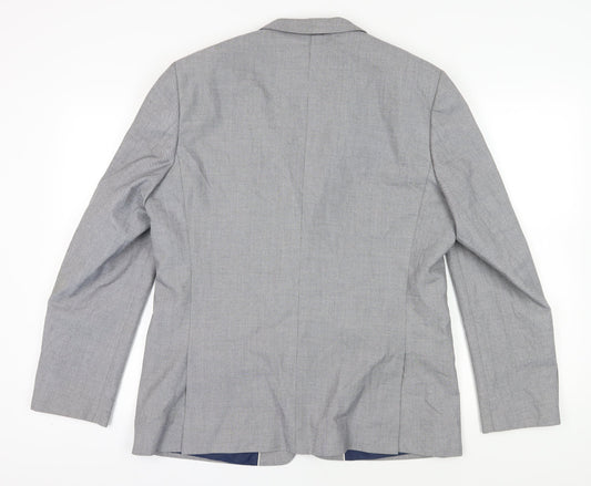 Mens UK Size 44 River Island Regular Grey Suit Jacket