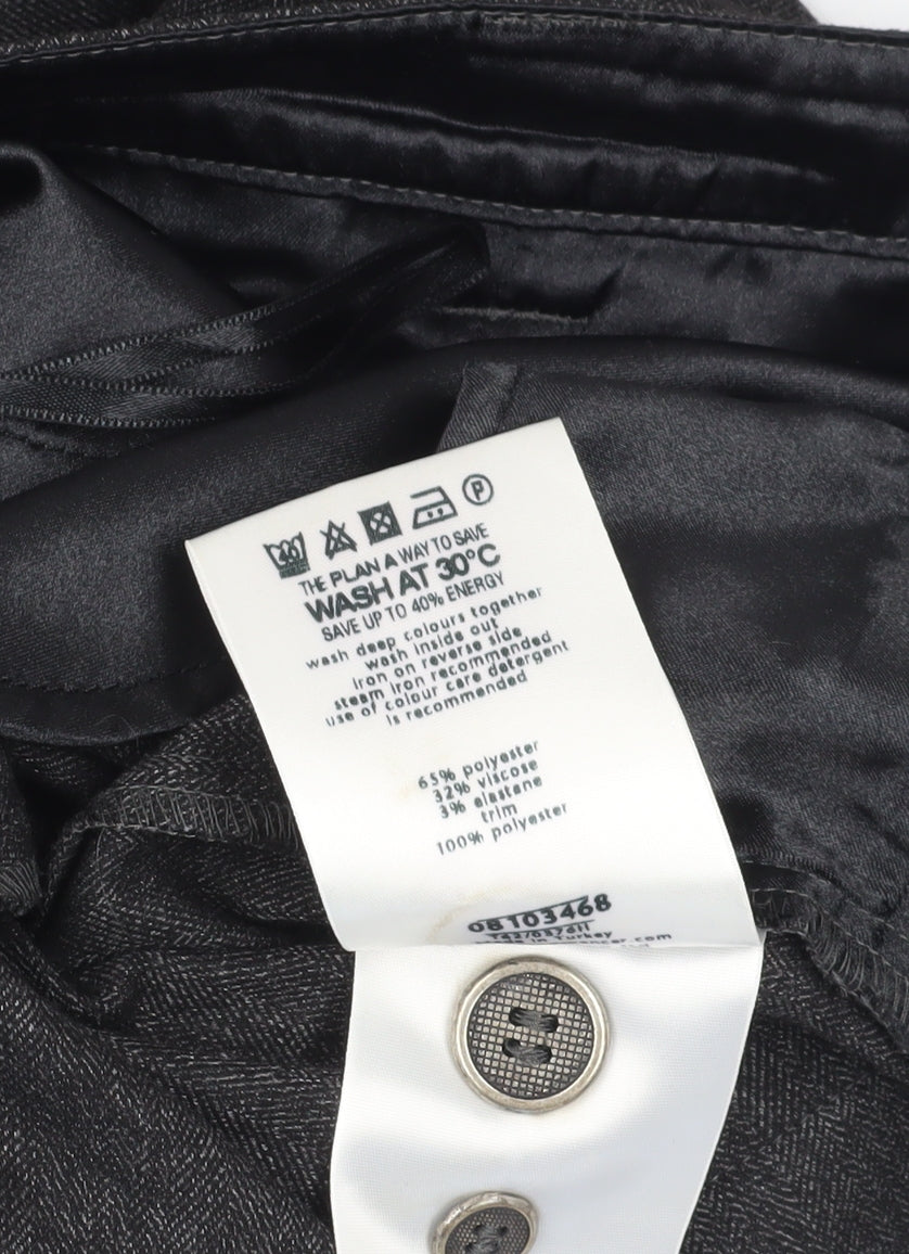 Womens UK Size 12 Marks and Spencer Regular Fit Dress Pants Black Trousers