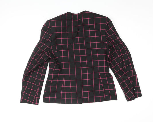 Windsmoor Women's Black Check Suit Jacket Size 12