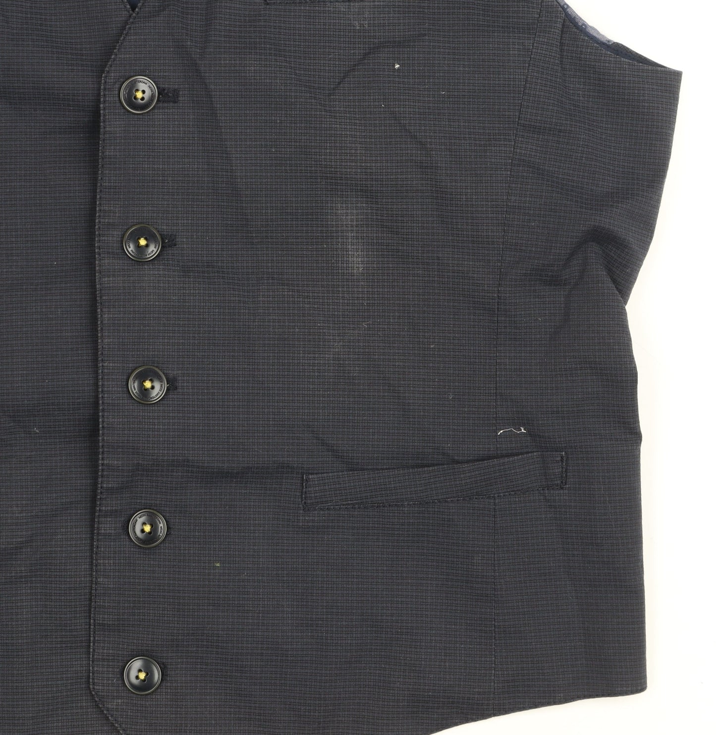 Mens UK Size 40 Mexx Regular Blue Suit Waistcoat