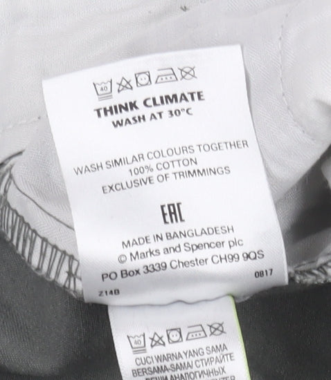 Marks and Spencer Men's Green Chino Trousers Size 32