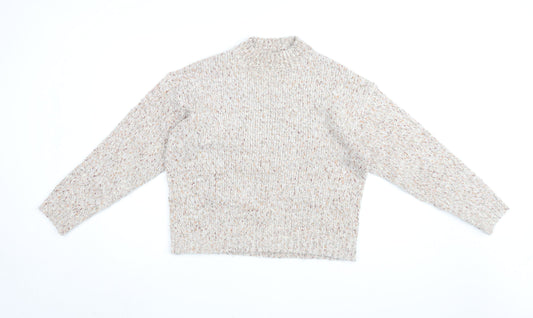Womens UK Size M New Look Beige Pullover Jumper
