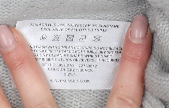 Womens UK Size L Klass Grey Jumper Jumper