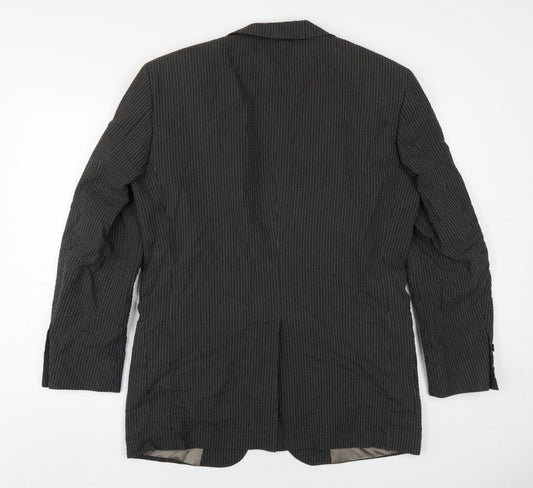 Mens UK Size 48 Strellson Regular Black Suit Jacket
