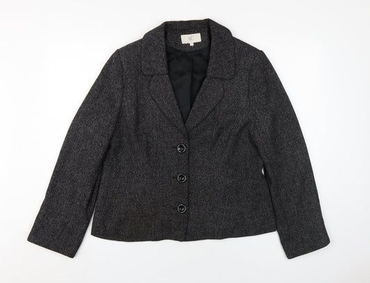Womens UK Size 16 CC Black Basic Jacket