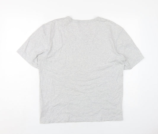 Adidas Unisex Grey T-Shirt M Crew Neck Casual