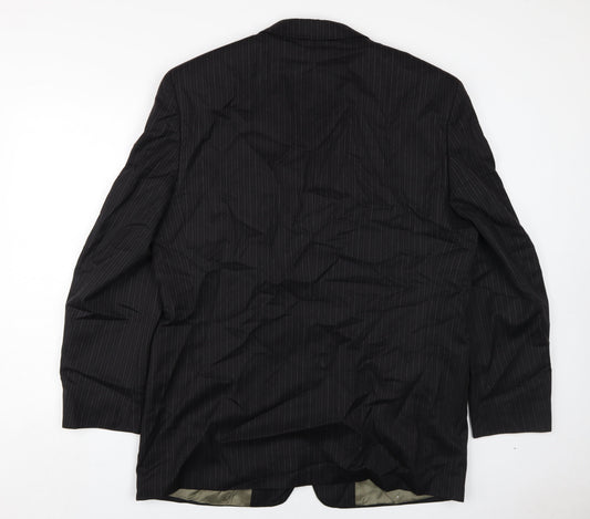 Mens UK Size 44 Pierre Cardin Regular Black Suit Jacket
