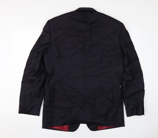 Mens UK Size 40 Samuel Slater Regular Black Suit Jacket