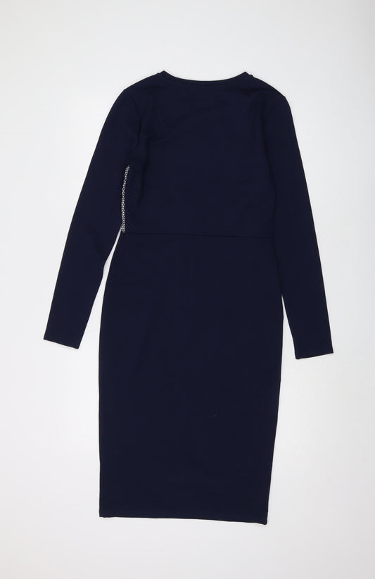 Marks and Spencer Women's Blue Bodycon Dress Size 8