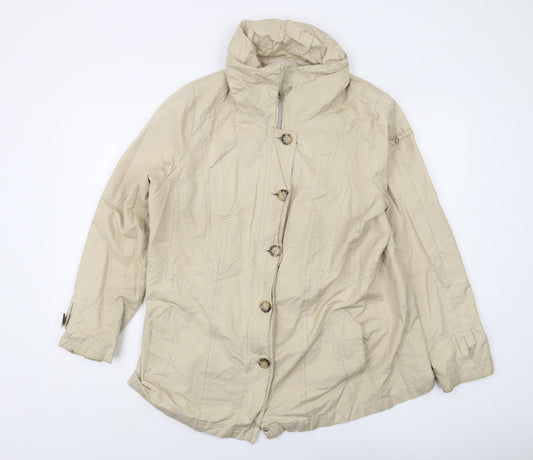 Womens UK Size 16 Fuchs Schmitt Beige Overcoat