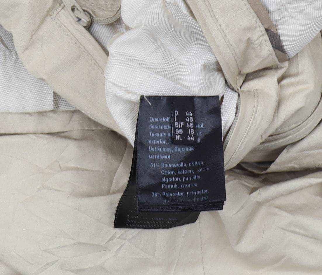 Womens UK Size 16 Fuchs Schmitt Beige Overcoat