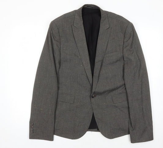 Mens UK Size 42 ASOS Regular Grey Suit Jacket