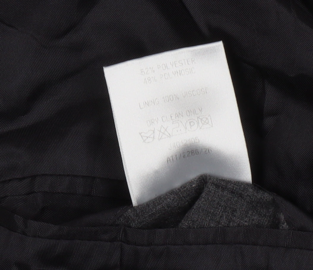 Mens UK Size 46 Jonathan Adams Regular Black Suit Jacket