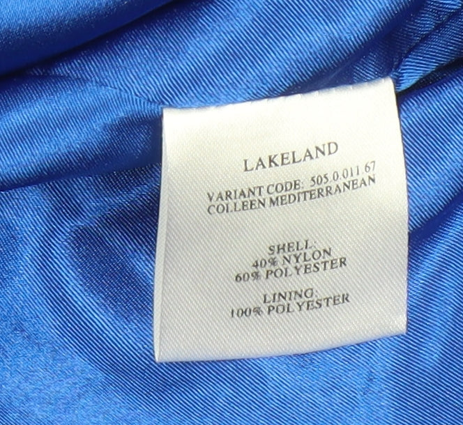 Lakeland Women's Blue Jacket Size 16 Mid-Length Hooded