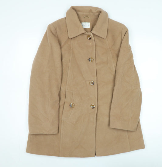 Womens UK Size 12 Eastex Beige Overcoat