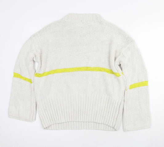 Womens UK Size 10 Topshop Ivory Pullover Jumper