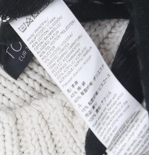 Womens UK Size 10 Topshop Ivory Pullover Jumper