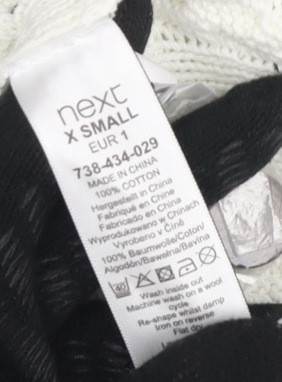 Womens UK Size XS NEXT Grey Cardigan Jumper
