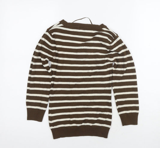 Womens UK Size XS H&M Brown Jumper Jumper