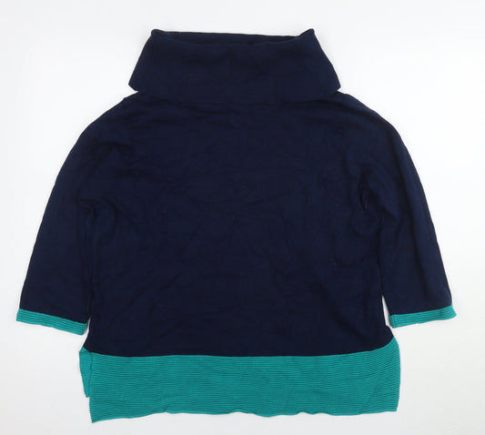 Womens UK Size XL Mitzy Blue Tunic Jumper