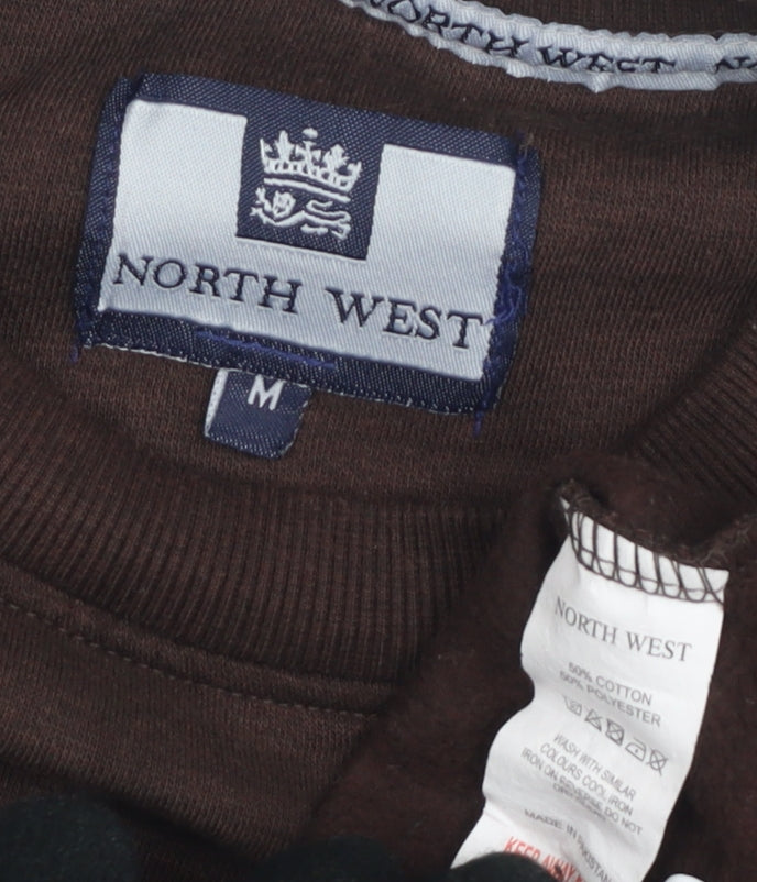Mens UK Size M North West Brown Pullover Sweatshirt