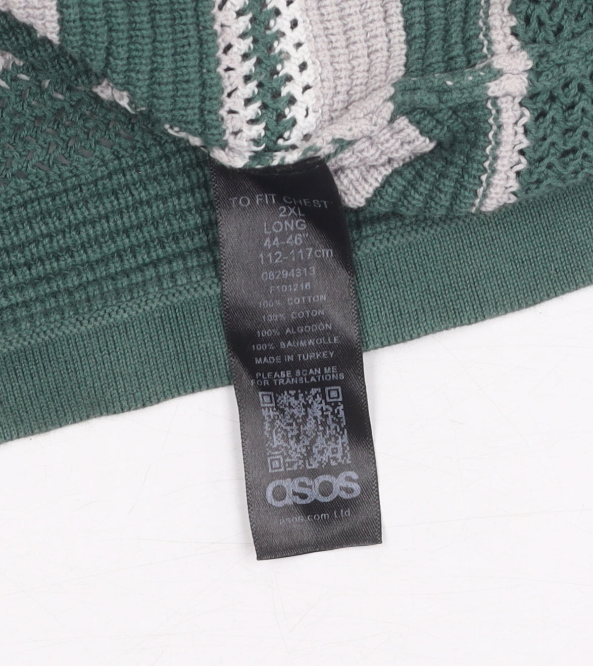Womens UK Size 2XL ASOS Green Jumper Jumper