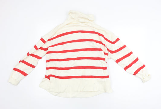 Womens UK Size M Marks and Spencer Red Pullover Jumper