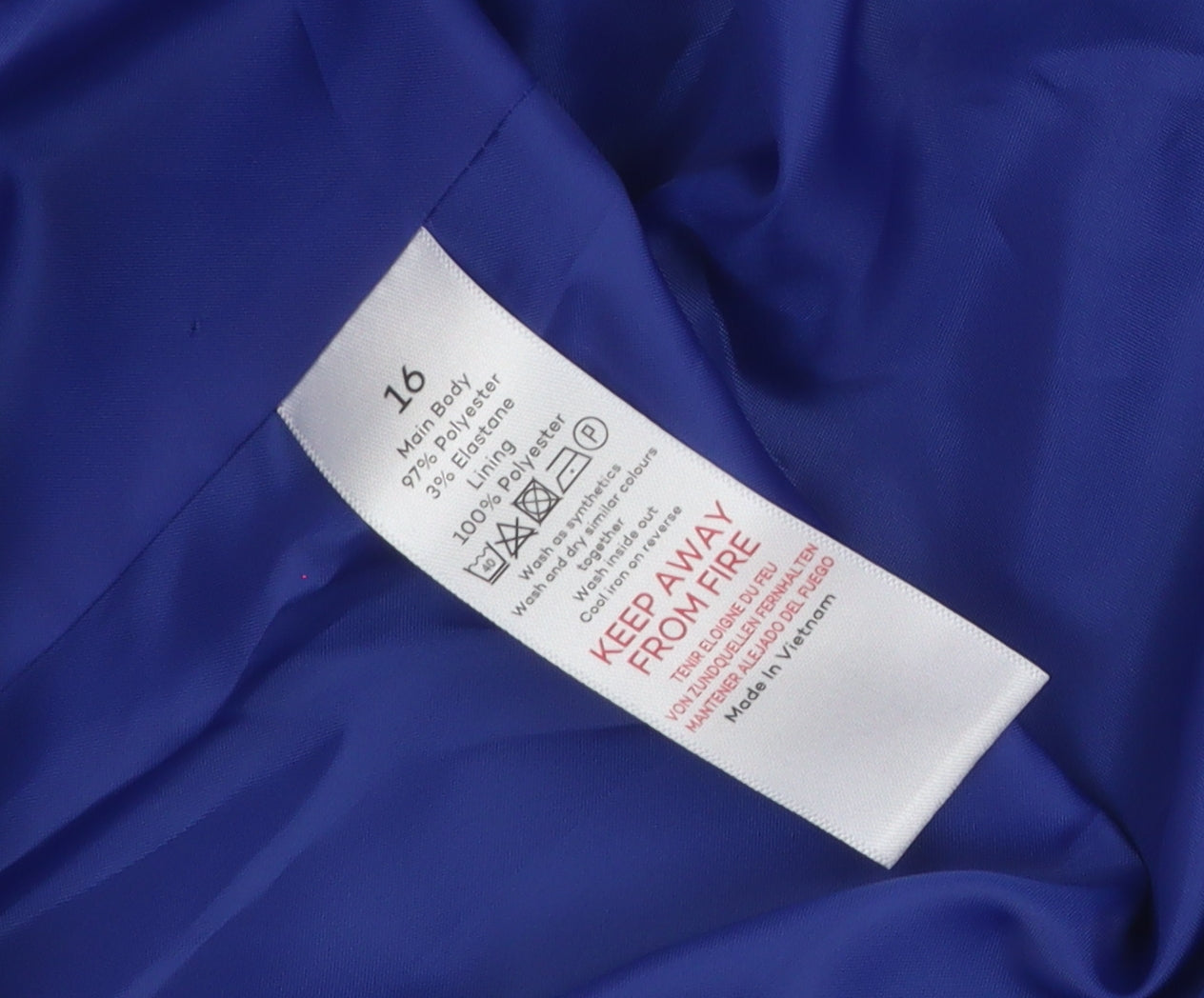 Bonmarché Women's Blue Jacket, Size 16, No Button