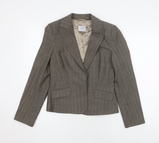 Womens UK Size 10 Oasis Regular Brown Blazer