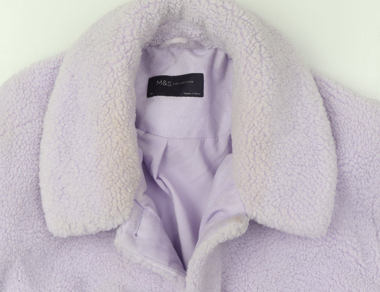 Womens UK Size 20 Marks and Spencer Purple Basic Jacket
