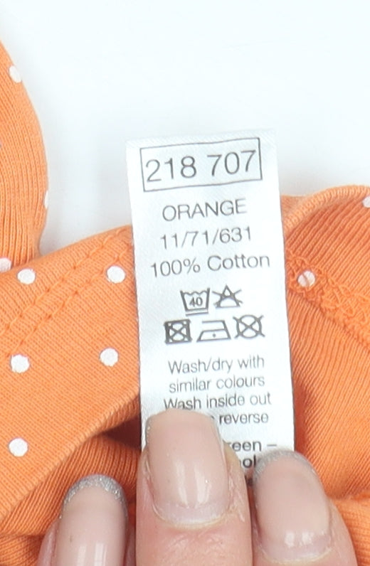 Womens UK Size 18 M&Co Orange Basic T-Shirt