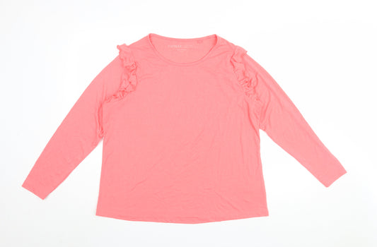 Womens UK Size 18 Capsule Pink Basic Blouse