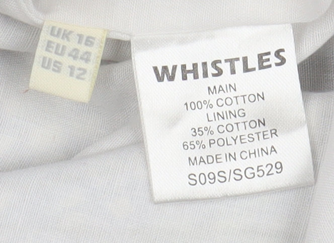 Womens UK Size 16 Whistles Straight & Pencil Canvas Skirt