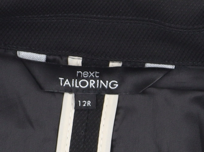 Next Women's Black Regular Fit Suit Jacket Size 12