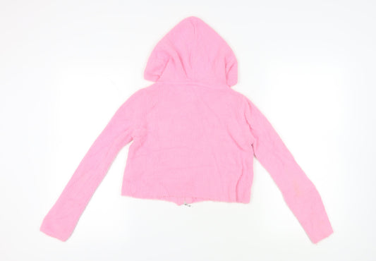 Womens UK Size 12 Urban Outfitters Pink Full Zip Jumper