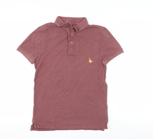 Unisex Adults UK Size XS Jack Wills Red Basic Polo