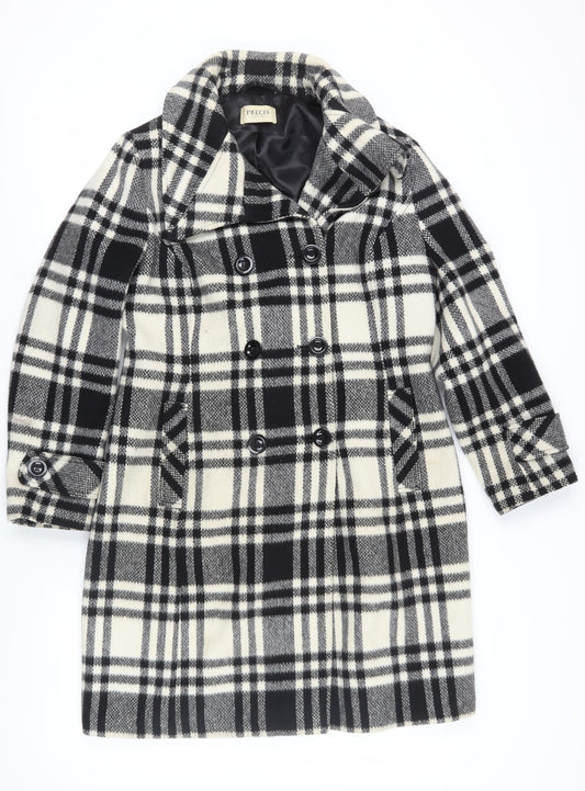 Womens UK Size 10 Precis Black Pea Coat